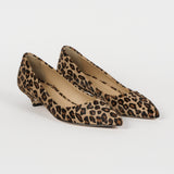 The Kitty Point Heel in Ponyhair Leopard