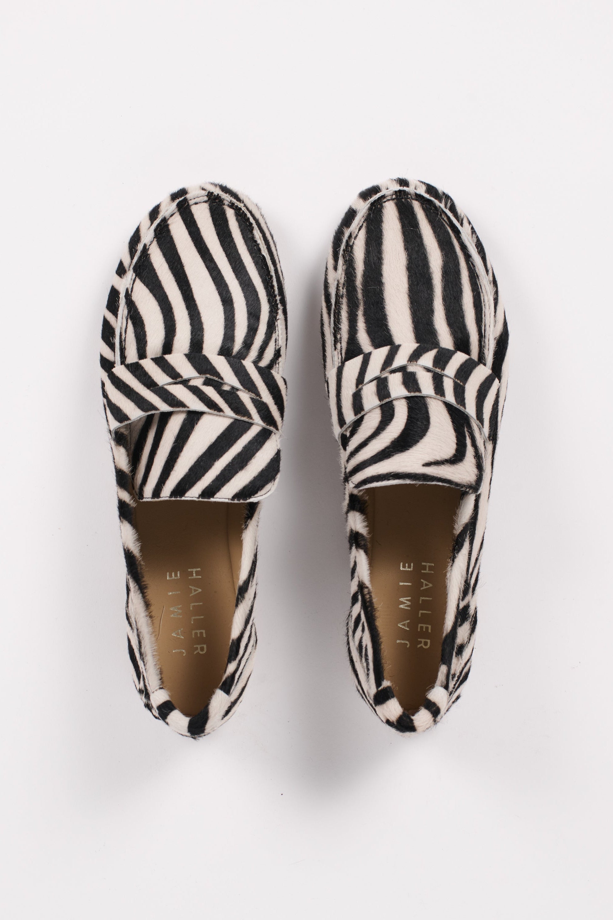 The Penny Loafer in Ponyhair Zebra