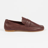 The Unlined Penny Loafer in Bordeaux