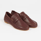 The Unlined Penny Loafer in Bordeaux