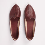 The Jutti Slipper in Oxblood
