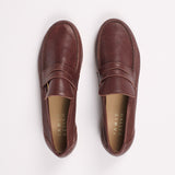 The Unlined Penny Loafer in Bordeaux
