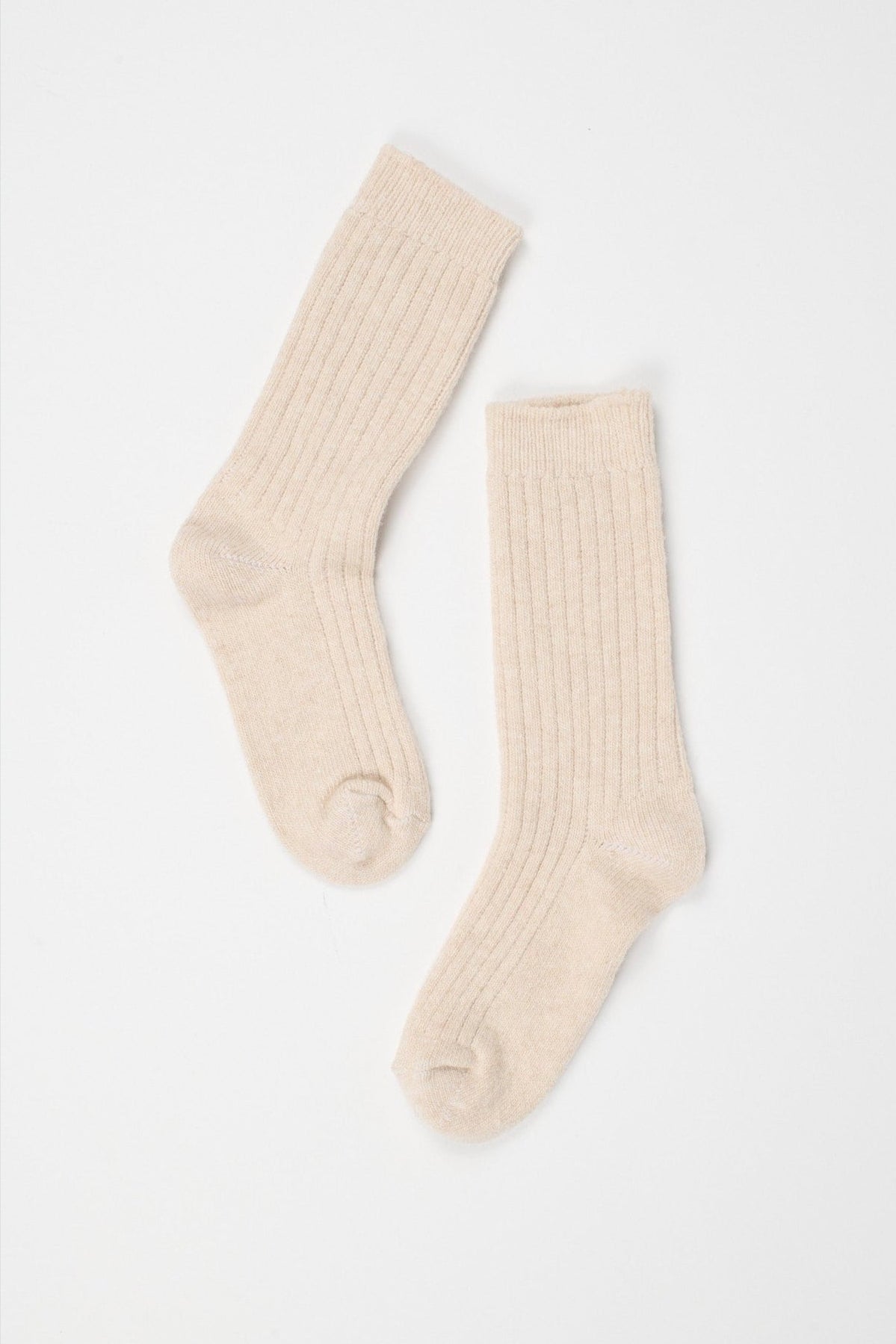 Ribbed Crew Socks