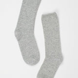 Solid Crew Socks in Light Heather