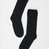 Solid Crew Socks in Black