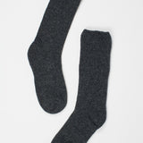 Solid Crew Socks in Charcoal