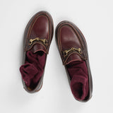 Solid Crew Socks in Burgundy