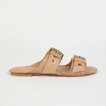 The Double Buckle Slide in Bare