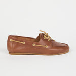 The Boat Loafer in Brown Side