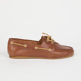 The Boat Loafer in Brown Side
