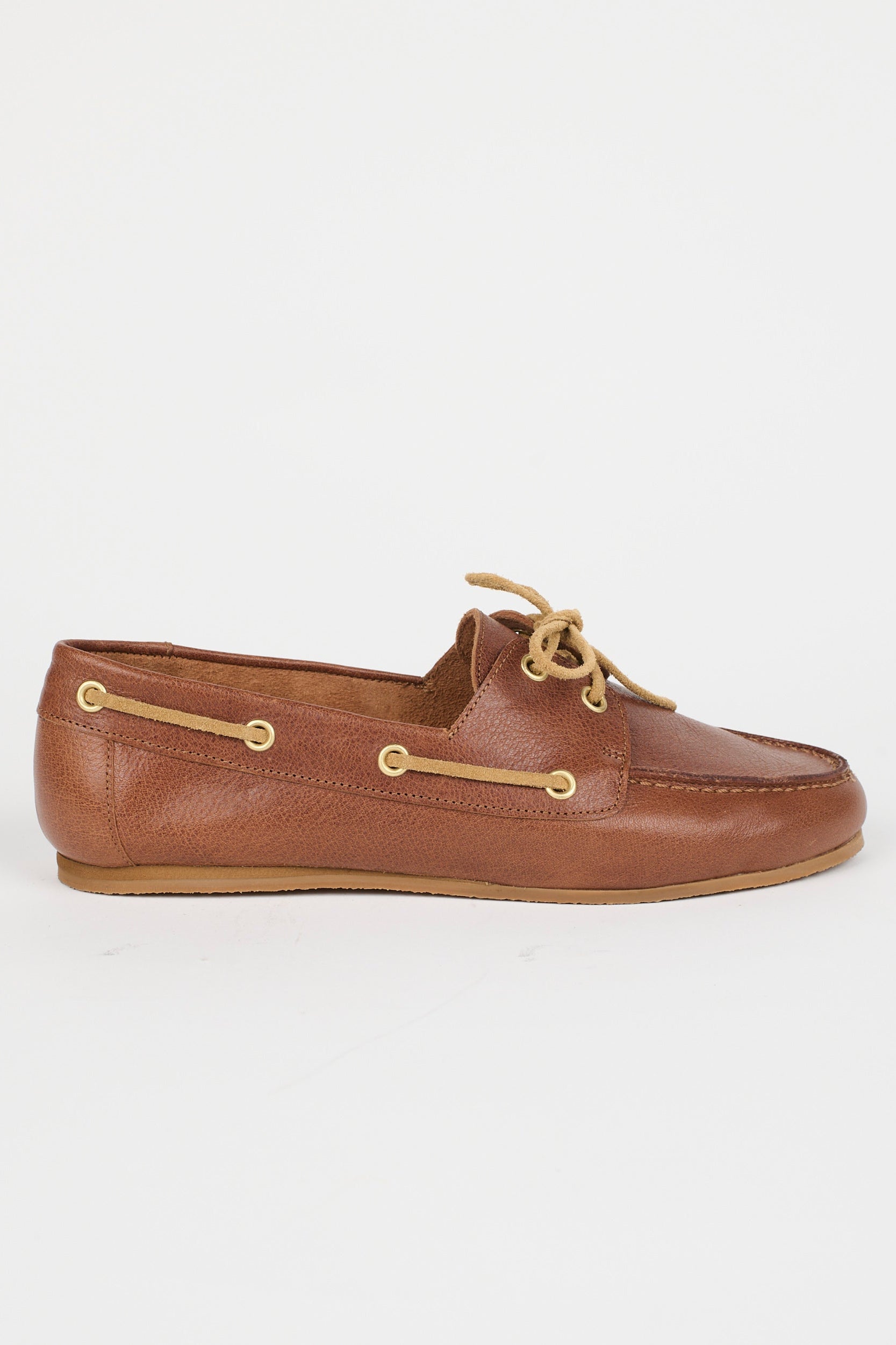 The Boat Loafer in Brown Side