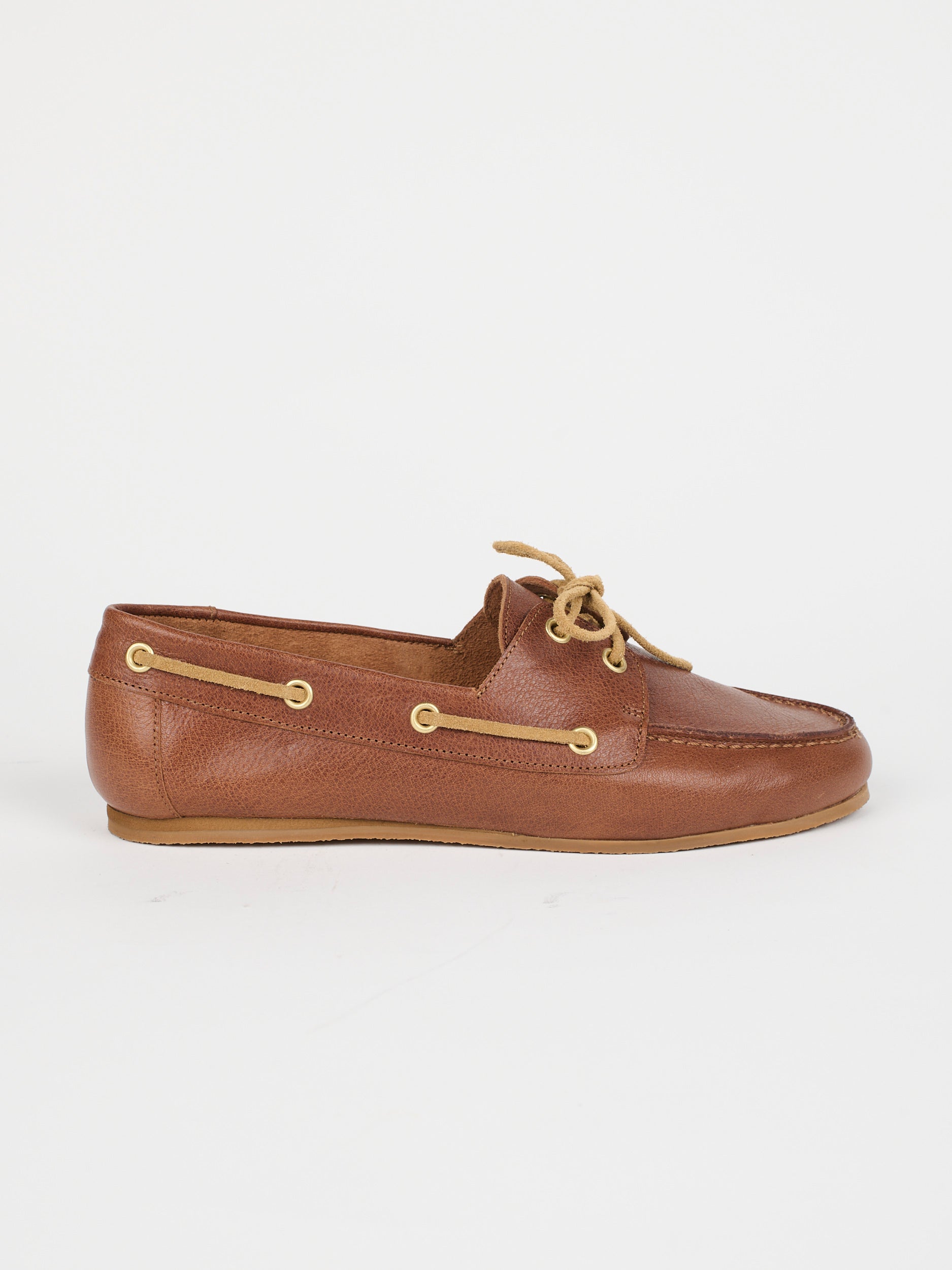 The Boat Loafer in Brown Side