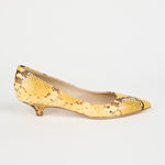 The Kitty Point Heel in Yellow Side