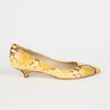 The Kitty Point Heel in Yellow Side