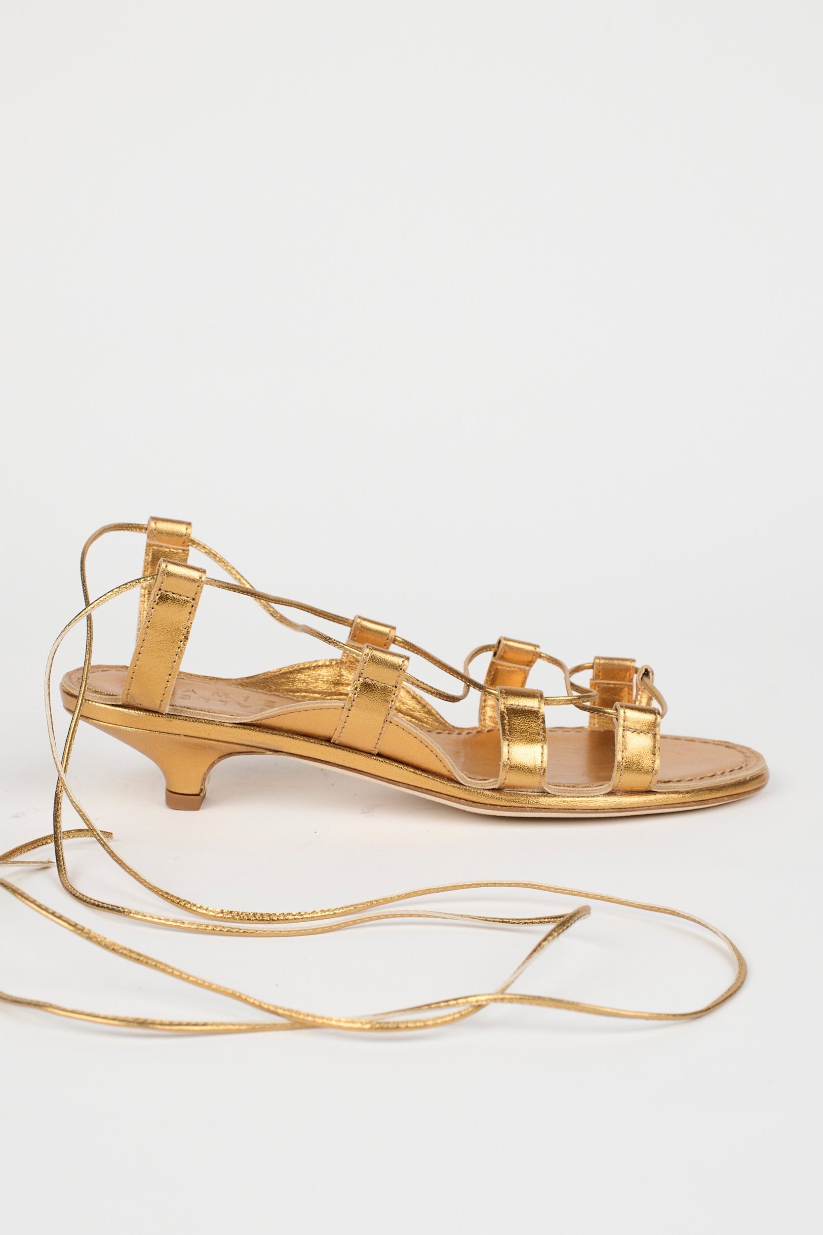 The Sparta Heel in Metallic Bronze