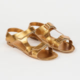 The Walking Sandal in Metallic Bronze