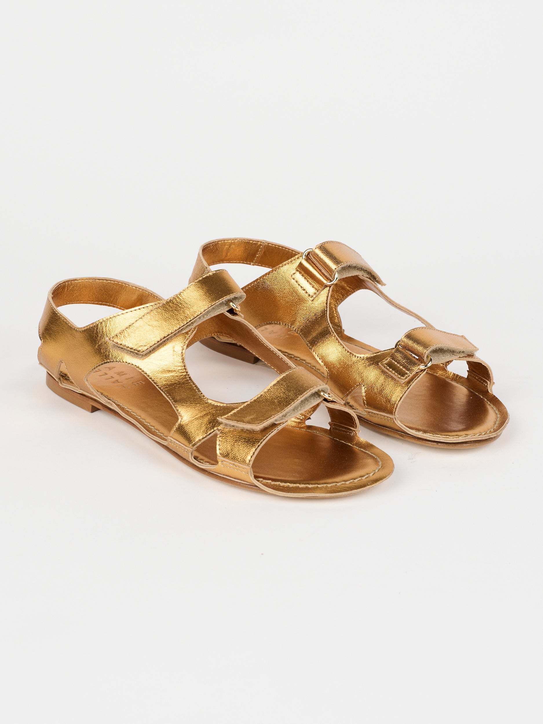 The Walking Sandal in Metallic Bronze