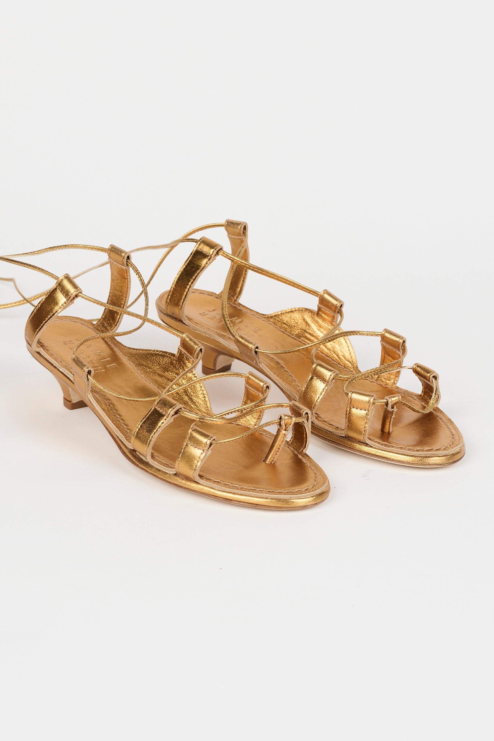 The Sparta Heel in Metallic Bronze