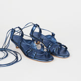 The Sparta Heel in Metallic Blue