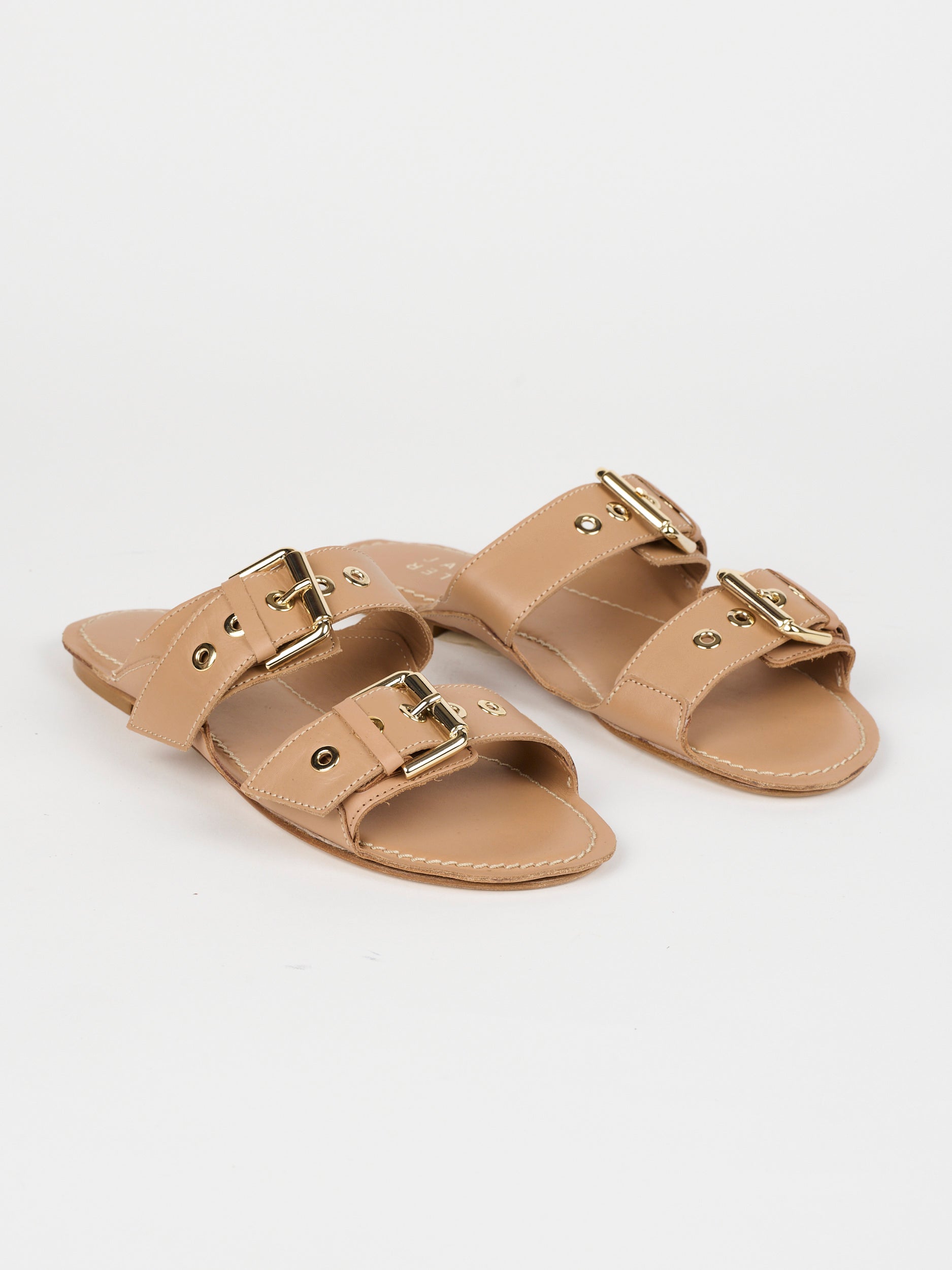 The Double Buckle Slide in Bare
