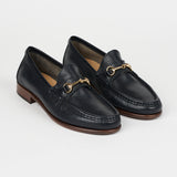 The Bit Loafer in Navy Angled Front