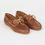 The Boat Loafer in Brown Angled Front