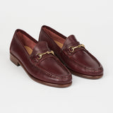 The Bit Loafer in Burgundy Angled Front