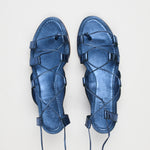 The Sparta Heel in Metallic Blue