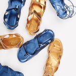 The Walking Sandal in Metallic Bronze