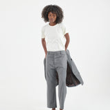 The Waist Tape Trouser in Oxford Grey