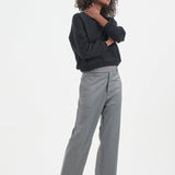 The Waist Tape Trouser in Oxford Grey