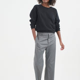 The Waist Tape Trouser in Oxford Grey