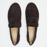 The Penny Loafer in Deep Espresso Suede