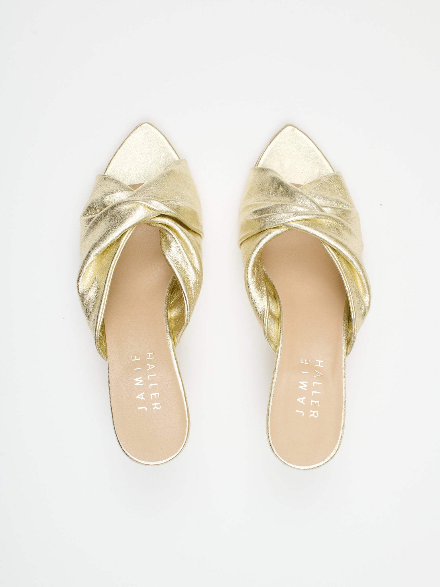 The Knot Heel in Gold Dust Flat