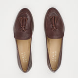 The Belgian Tassel Loafer in Black Flat