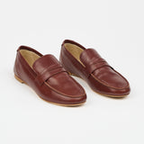 The Penny Loafer in Bright Burgundy
