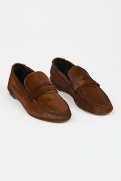 The Penny Loafer in Ponyhair Rosewood