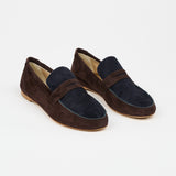 The Penny Loafer in Deep Espresso / Navy