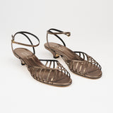 The Caged Kitty in Burnished Bronze