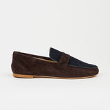 The Penny Loafer in Deep Espresso / Navy