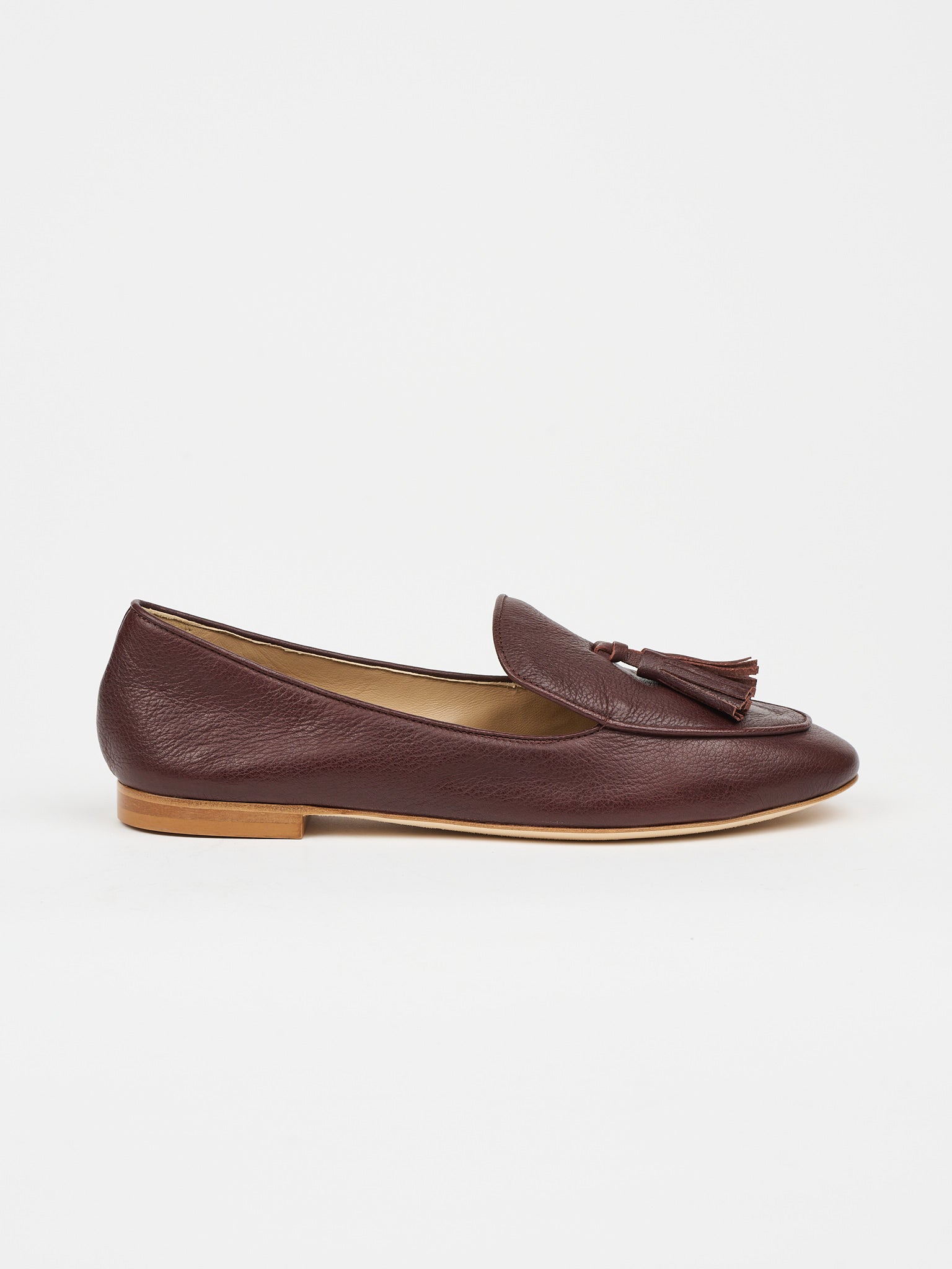 The Belgian Tassel Loafer in Black Side