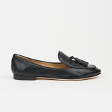 The Belgian Tassel Loafer in Black Side