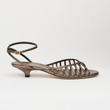 The Caged Kitty in Burnished Bronze