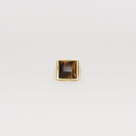 The Luques Square Signet Ring in Tigers Eye