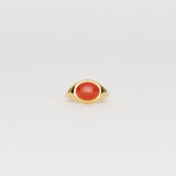 The Francis Oval Signet Ring in Carnelian