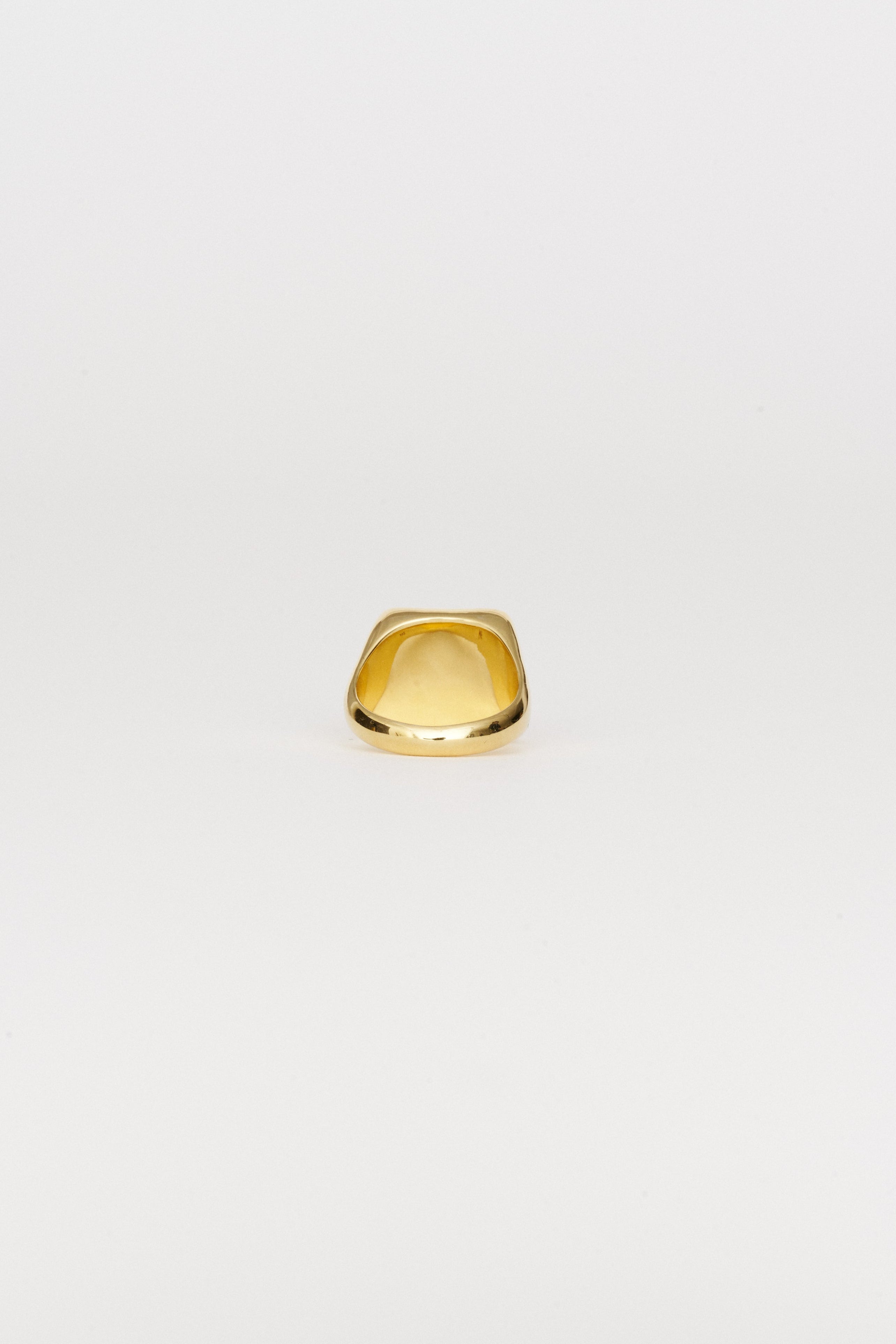 The Luques Square Signet Ring in Onyx
