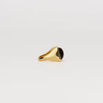 The Luques Square Signet Ring in Tigers Eye