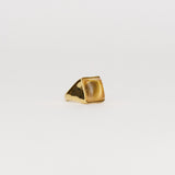 The Luques Square Signet Ring in Yellow Citrine