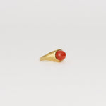 The Francis Oval Signet Ring in Carnelian