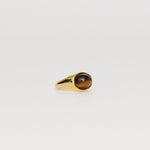 The Francis Oval Signet Ring in Tigers Eye